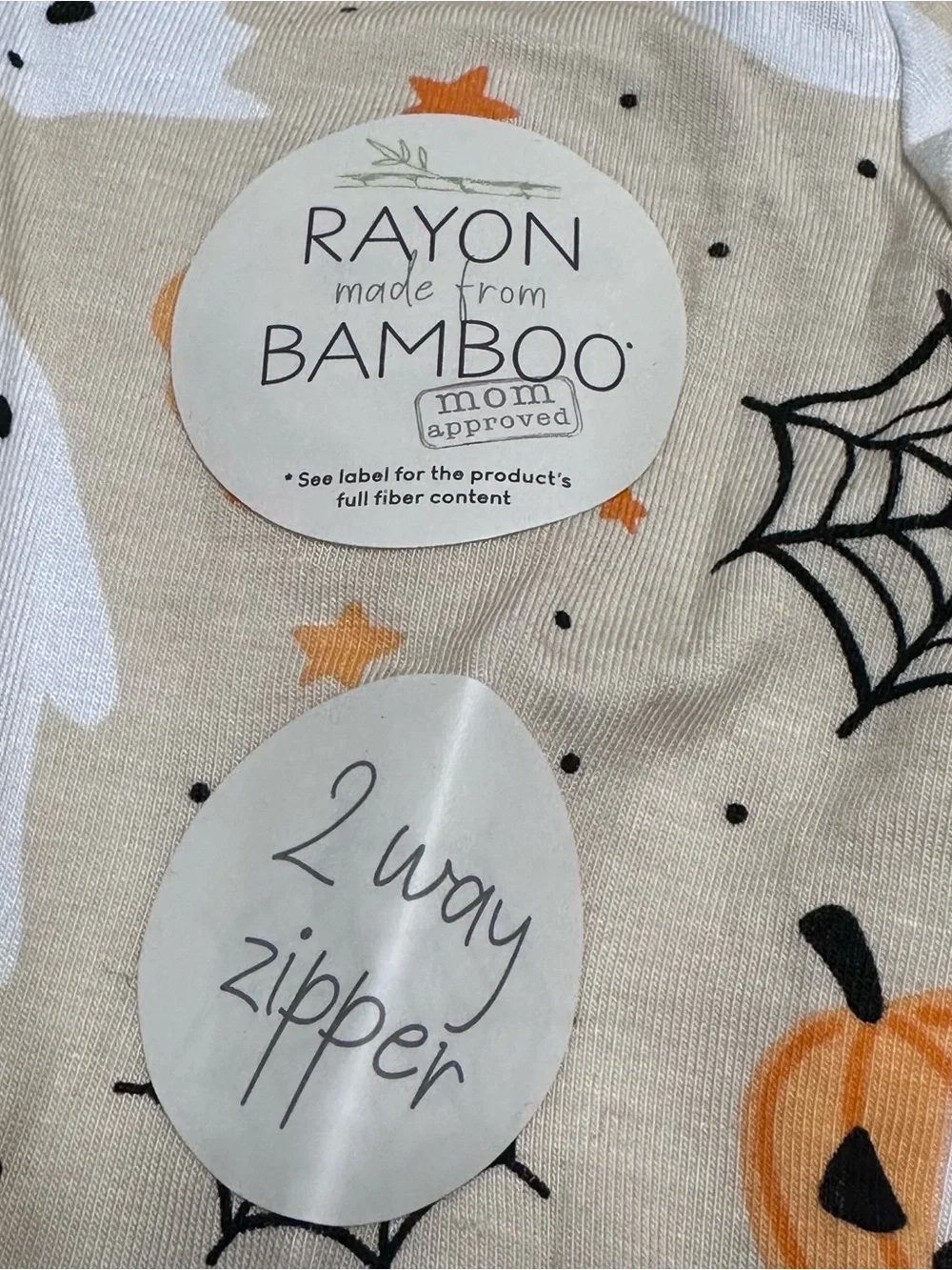 Milkberry Baby Boy Girl Bamboo Footie Sleeper Halloween 3-6 months hat